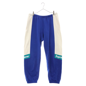 SUPREME シュプリーム 20SS Color Blocked Sweatpant カラーブロックスウェットパンツ ブルー