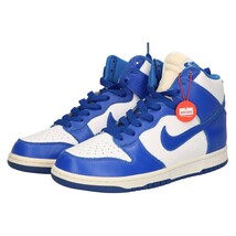 NIKE ナイキ DUNK HIGH KENTUCKY 850477-100 ダンク ハイ ケンタッキー ハイカットスニーカー ホワイト/ブルー US9.5/27.5cm_画像2