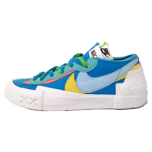 NIKE ナイキ ×KAWS×SACAI BLAZER LOW カウズ サカイ ブレザー ローカットスニーカー ブルー US9.5/27.5cm DM7901‐400