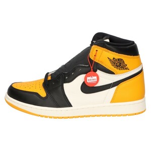 NIKE ナイキ AIR JORDAN 1 RETRO HIGH OG Taxi エアジョーダン1 ハイ OG タクシー ハイカットスニーカー US9.5/27.5cm 555088-711