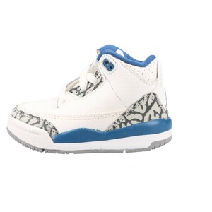 NIKE Nike air Jordan 3 retro tu lube Roo and kopa- Kids is ikatto sneakers white / blue US9C/9cm