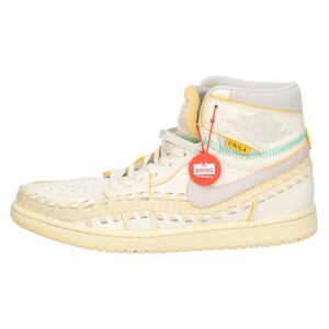 ナイキ×UNION AIR JORDAN 1 RETRO HI OG SP SUMMER 96 ユニオン エアジョーダン1ハイカットスニーカー FD2565-100 ホワイト US9.5/27.5cm