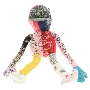 READY MADE レディメイド BANDANA FROG MAN MULTI バンダナ フロッグマン マスコット 再構築ぬいぐるみ バンダナ柄 マルチカラー