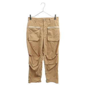 MATSUFUJI マツフジ Cargo Pocket Nylon Wide Trousers M241-0403 ナイロン マルチポケット カーゴパンツ ベージュ