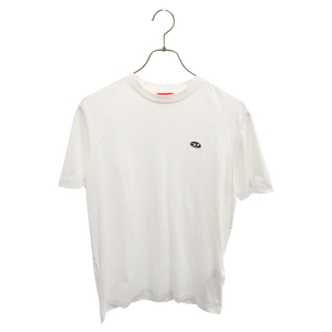 DIESEL ディーゼル T-Just-Doval-Pj フロントロゴ 半袖Tシャツ カットソー ホワイト A038190AIJU