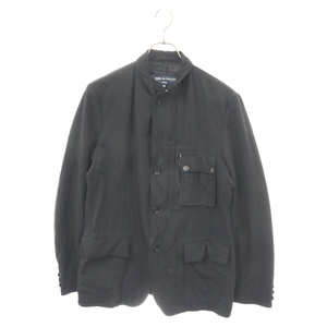 COMME des GARCONS HOMME コムデギャルソンオム ジップアップ ボタン ワークジャケット ブラック HT-J053