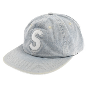 SUPREME シュプリーム 17SS Washed Denim S Logo 6-Panel Cap ウォッシュドデニムSロゴ6パネルキャップ 帽子 インディゴ