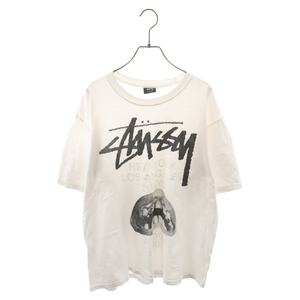 STUSSY ステューシー ×RICK OWENS 40th World Tour Tee ワールドツアー半袖Tシャツ ホワイト