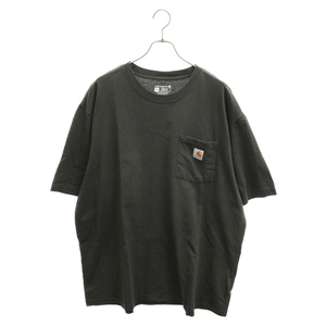 カーハート Loose Fit Heavyweight Short-Sleeve Pocket T-Shirt ルーズフィット ヘビーウェイト ポケット半袖Tシャツ カットソー カーキ