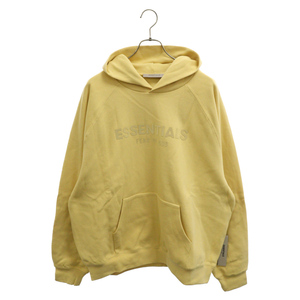 FOG Essentials フィアオブゴッド エッセンシャル Waffle Raglan Hoodie ワッフル ラグラン フーディー プルオーバーパーカー イエロー