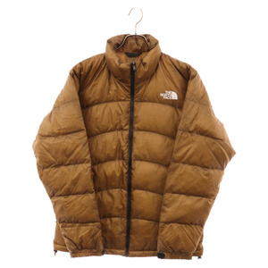 THE NORTH FACE ザノースフェイス NUPTSE JACKET ロゴプリントヌプシジャケット ダウンジャケット ブラウン ND92130