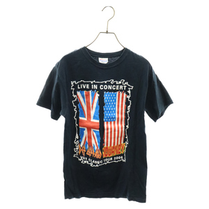 VINTAGE ヴィンテージ DEF LEPPARD デフレパード プリント半袖Tシャツ ブラック Hanesタグ