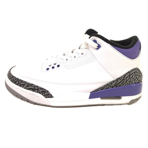 ナイキ AIR JORDAN 3 RETRO CT8532-105 エア ジョーダン3 レトロ ダークアイリス ハイカットスニーカー ホワイト/パープル US8.5/26.5cm