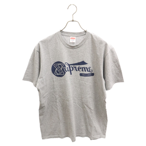 SUPREME シュプリーム 24SS Records Tee レコードロゴ半袖Tシャツ グレー カットソー