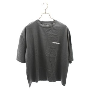 WHITELAND BLACKBURN ホワイトランドブラックバーン ロゴプリント コットン 半袖Tシャツ カットソー グレー 20S-CSS397-WL