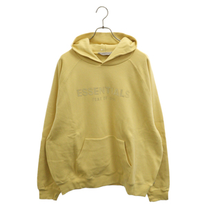 FOG Essentials フィアオブゴッド エッセンシャル Waffle Raglan Hoodie ワッフル ラグラン フーディー プルオーバーパーカー イエロー