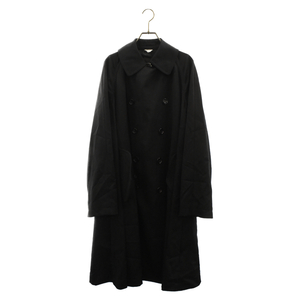 COMME des GARCONS HOMME PLUS コムデギャルソンオムプリュス 23SS ダブル ウールトレンチコート ブラック PK-C002