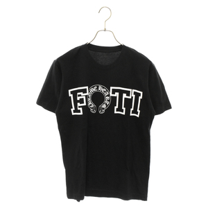 CHROME HEARTS クロムハーツ FOTI LOGO TEE フロントフォティ ロゴ半袖Tシャツ ブラック