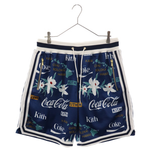 KITH キス x Coca-Cola コカコーラ メッシュ ショートパンツ ショーツ ネイビー