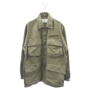 STANDARD CALIFORNIA スタンダード カリフォルニア JUNGLE FATIGUE JACKET フロント ポケット ミリタリー 長袖シャツ ジャケット カーキ