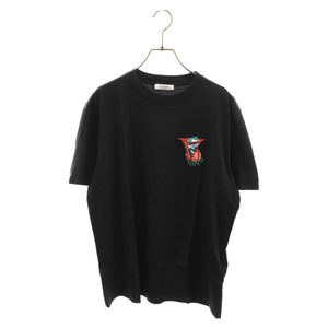 VALENTINO ヴァレンチノ 19AW×UNDERCOVER アンダーカバー ロゴ刺繍 半袖Tシャツカットソー ブラック SV0MG04H5SY
