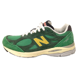 New Balance ニューバランス M990GG3 Made in U.S.A スウェード ローカットスニーカー US9.5/27.5cm グリーン