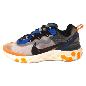 NIKE ナイキ REACT ELEMENT 87 AQ1090-004 リアクト エレメント 87 ローカットスニーカー グレー/ブラック US8.5/26.5cm