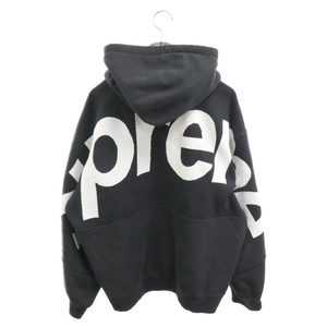 SUPREME シュプリーム 23AW Big Logo Jacquard Hooded Sweatshirt ビッグロゴジャガードフードスウェットパーカー ブラック