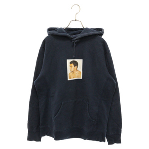 SUPREME シュプリーム 16SS Ali Warhol Hooded Sweatshirt モハメドアリ アンディウォーホル スウェットプルオーバーパーカー ネイビー