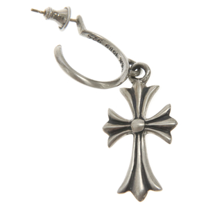 CHROME HEARTS クロムハーツ TINY CH CROSS タイニーCHクロスフープ シルバーピアス