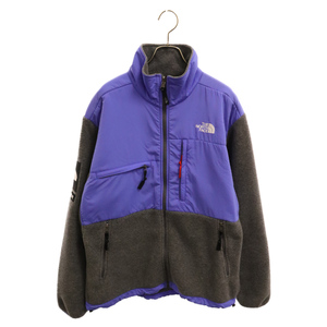 SUPREME シュプリーム 08AW ×THE NORTH FACE Denali Jacket ザノースフェイス デナリジャケット フリースジャケット グレー/パープル