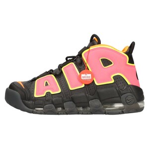 ナイキ WMNS AIR MORE UPTEMPO HOT PUNCH ウィメンズ エアモアアップテンポ ローカットスニーカー ピンク/ブラック US10/27cm 917593-002