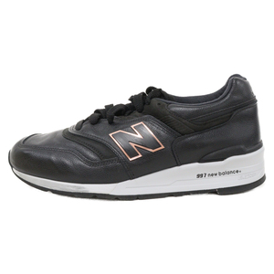 New Balance ニューバランス M997PAF HORWEEN ホーウィン製オールレザー ローカットスニーカー ブラック US11.5/29.5cm