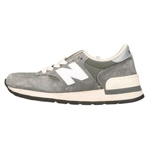 New Balance ニューバランス M990GR1 40周年記念モデル USA製 ローカットスニーカー グレー US7/25cm