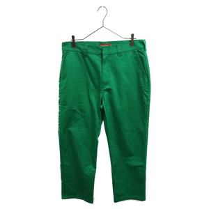 SUPREME シュプリーム 23SS Work Pant コットン ワイド ワーク パンツ グリーン