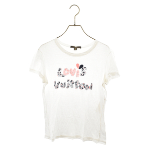 LOUIS VUITTON Louis Vuitton Heart Logo print crew neck short sleeves T-shirt cut and sewn white lady's RW121W F1TS17JFR