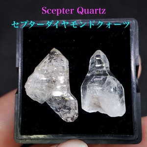 【送料無料】セプター ダイアモンド クォーツ ケース 水晶 QZ269 鉱物　原石　天然石　パワーストーン