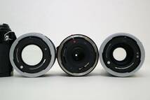 Canon キャノン　AE-1 PROGRAM　ブラックボディ ＋ 3本レンズ　50mm 1:1.4 /35-70mm 1:3.5-4.5/200mm 1:4 S..S..C._画像10