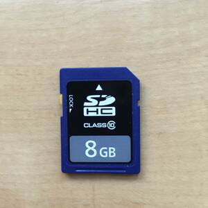 8GB SD HC CLASS⑩／ SDカード カーナビ　ブルー