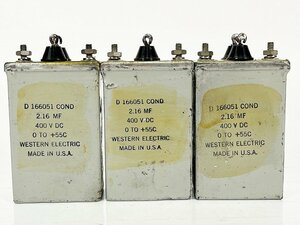 Western Electric D166051 COND 3個 [32843]