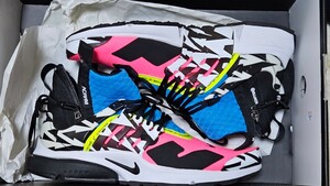 美品 26.0cm ACRONYM × Nike Air Presto Mid Hyper Pink アクロニウム × ナイキ エアプレスト ミッド ハイパーピンク