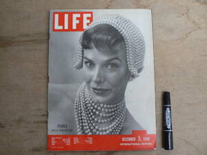 洋雑誌 英語 LIFE / DECEMBER 5, 1949 INTERNATIONAL EDITION / ライフ 昭和24年 / 表紙 Lillian Marcuson