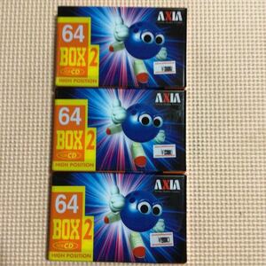 AXIA BOX 2 64 for CD ハイポジション カセットテープ3本セット【未開封新品】●