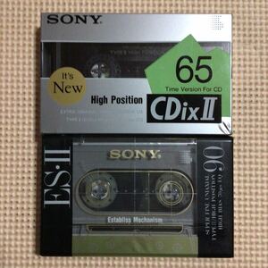 SONY ES・Ⅱ 90.CDixⅡ 65 ハイポジション　カセットテープ2本セット【未開封新品】■■