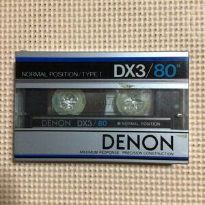 DENON【日本コロンビア株式会社】DX3/80N ノーマルポジション　カセットテープ【未開封新品】★