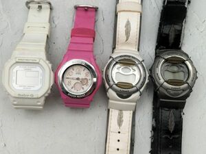 Z17 1 jpy ~ junk Casio CASIO Baby-G baby G baby ji- quarts digital wristwatch lady's together 4 point set 