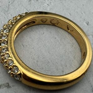 S15 中古品 1円～ スワロフスキー リング 指輪 ネックレス ピアス イヤリング ラインストーン カラーストーン アクセサリー 9点セットの画像8