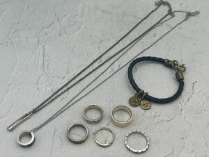 S13 secondhand goods 1 jpy ~ Calvin Klein / diesel / Burberry / Armani etc. ring ring bracele necklace 8 point set 