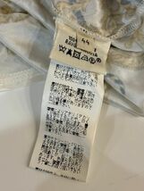 Y10 1円～ 中古品 エルメス スカーフ柄 トップス カットソー 鍵デザイン レーヨン100％ サイズ44 レディース ファッション_画像9