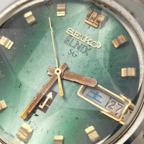 S29 三 1円～ ジャンク品 セイコー SEIKO エルニクス 0723-6020 電磁テンプ式 デイデイト メンズ 腕時計の画像3